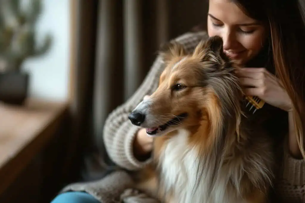 zachte borstel hond en tondeuse